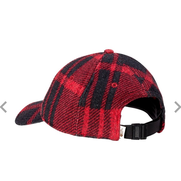 New The North Face Men’s Gordon Ball Cap Black/Burgundy Wool Adjustable - Picture 6 of 6